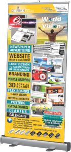 Roll Up Standee printing services in Lahore