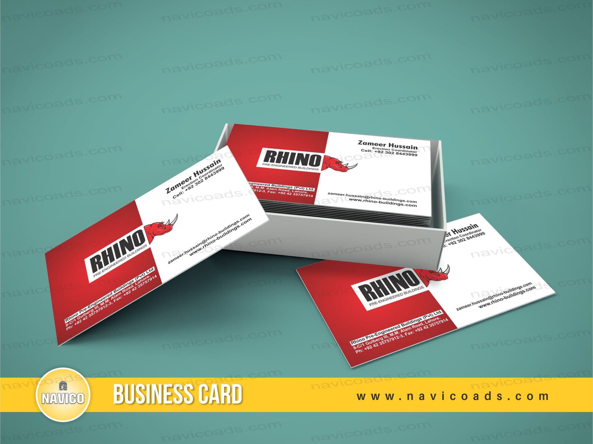 business card making in Lahore