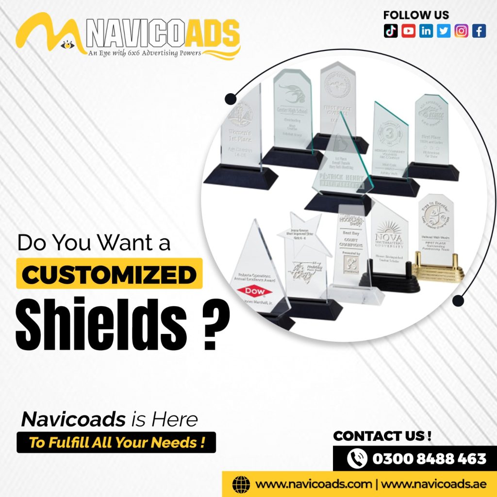 customized shields in pakistan