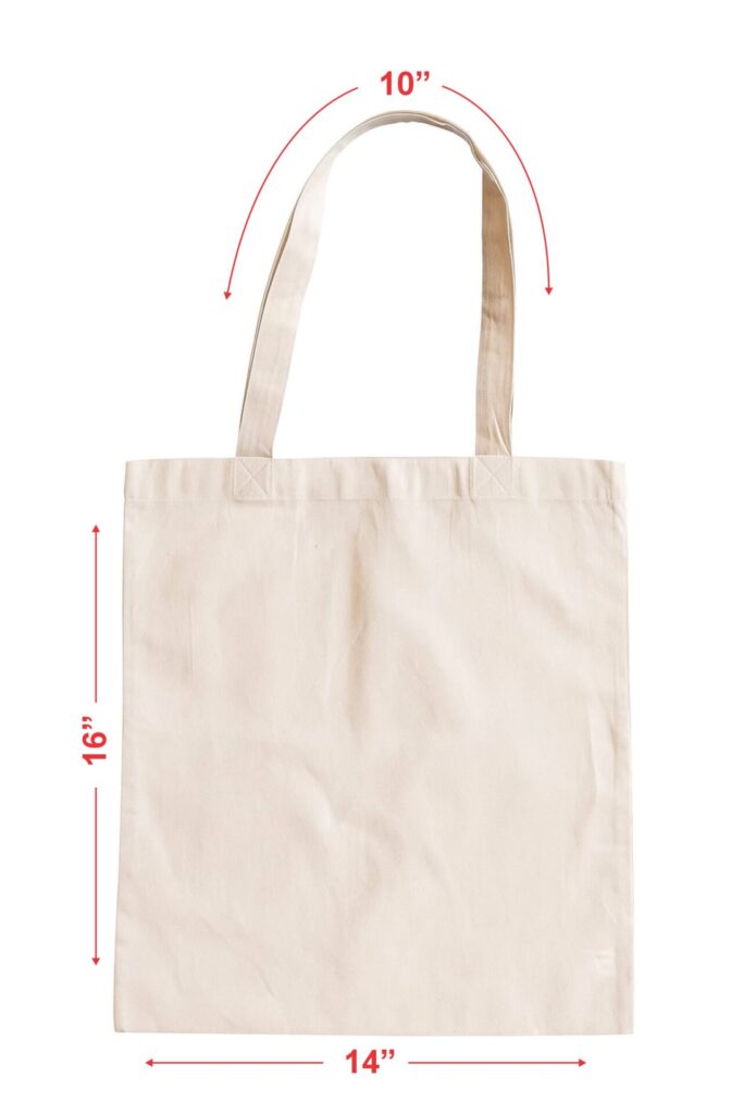 Tote bag dimensions