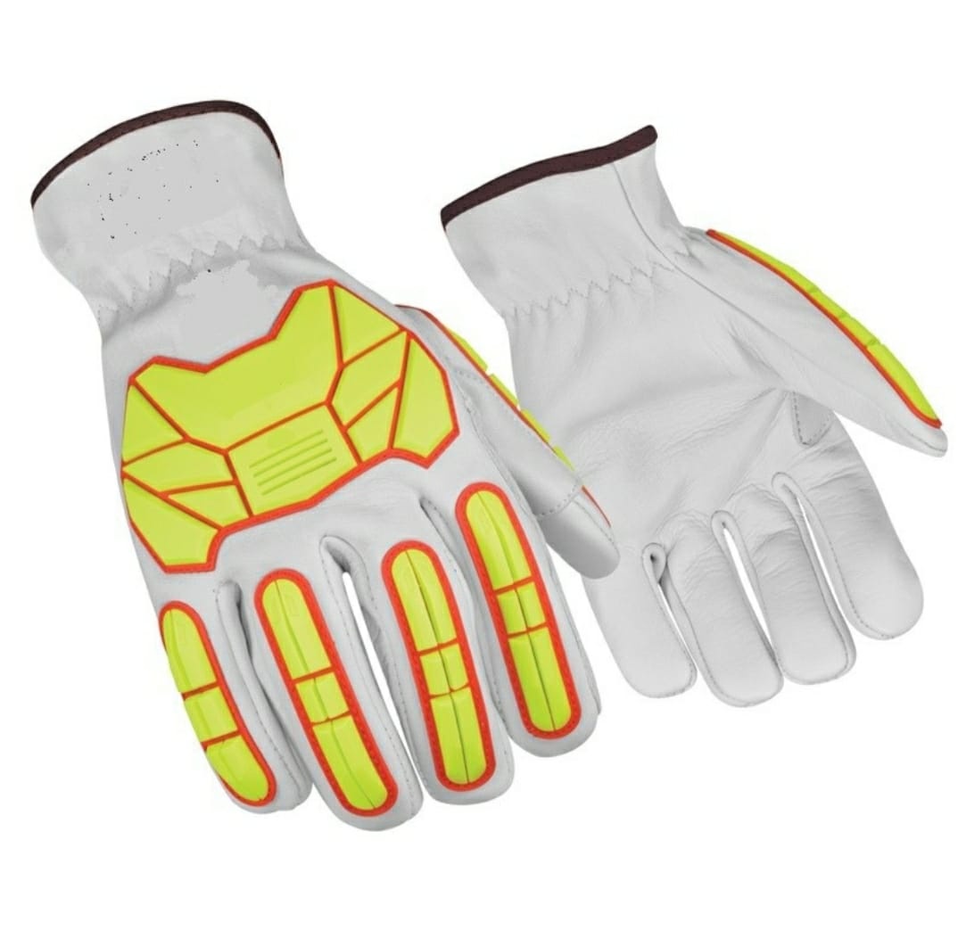 Industrial Heavy Duty Leather Safety Gloves Manufacturing